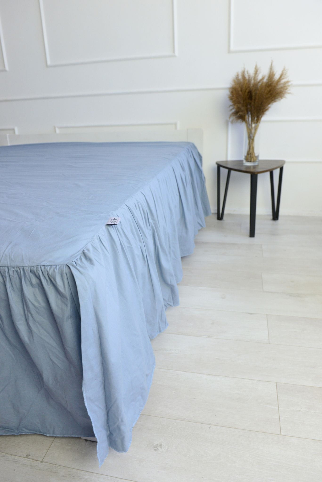 Rüschenlaken - blau (Jeans)